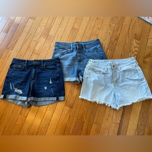 Universal Thread High Rise Midi Shorts (3 pairs)